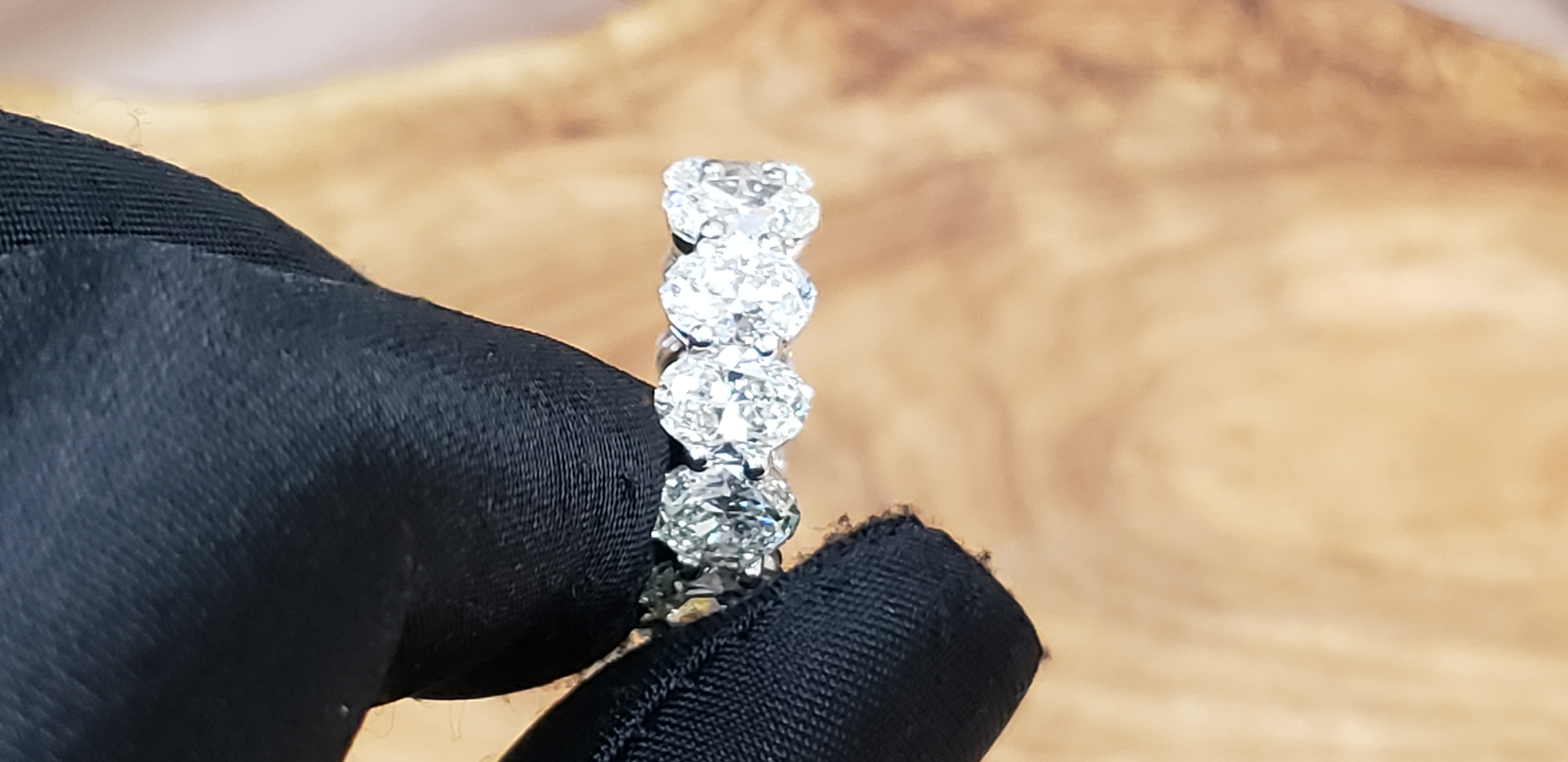 Oval Shape Eternity Band